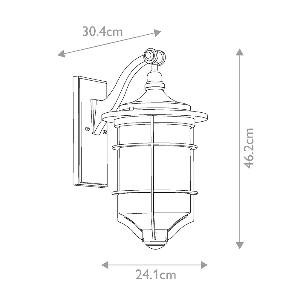 Außen-Wandleuchte Royal Marine (schwarz) 1x - Elstead Lighting