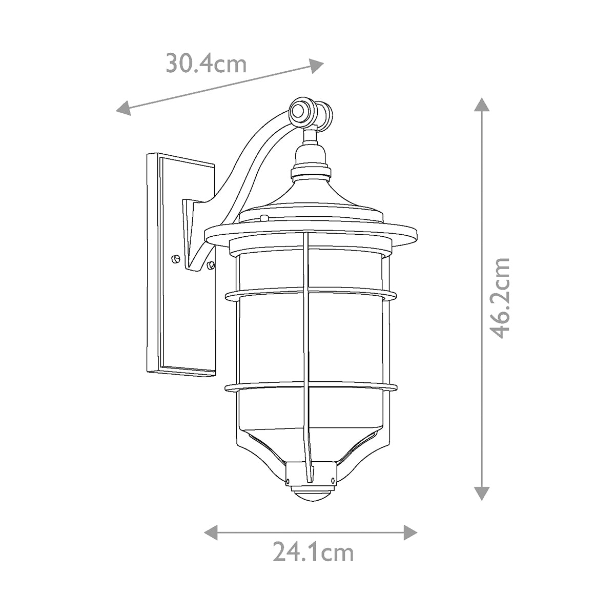 Außen-Wandleuchte Royal Marine (schwarz) 1x - Elstead Lighting