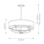 Pendelleuchte Saldana (Classic Pewter) 5x - Elstead Lighting