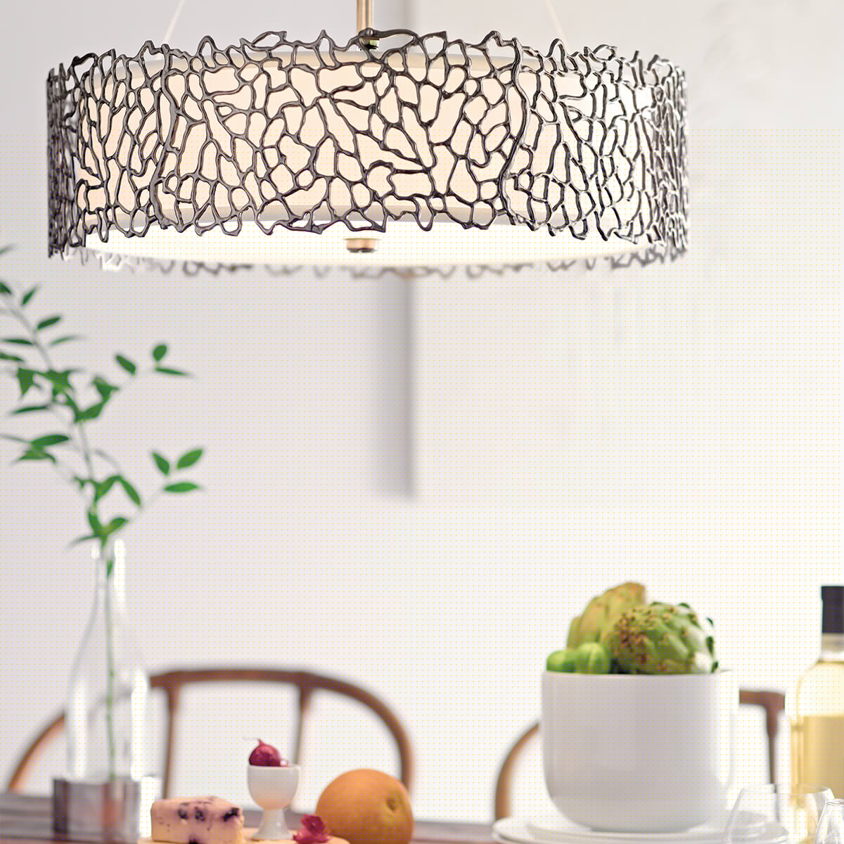 Pendelleuchte Silver Coral (Classic Pewter) 4x - Elstead Lighting