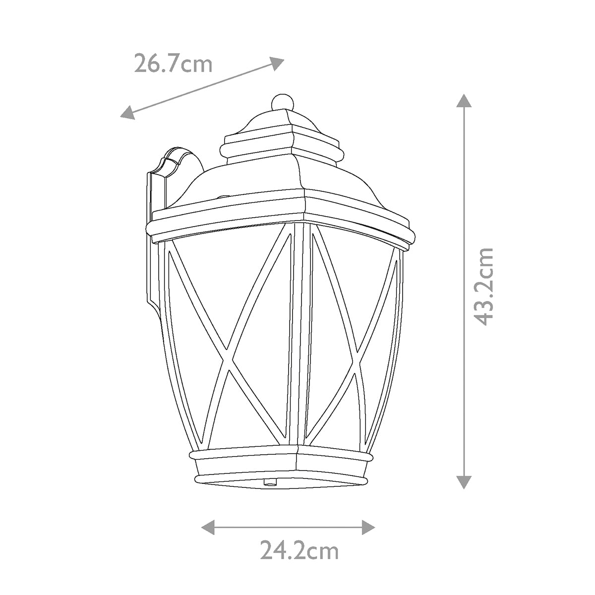 Außen-Wandleuchte Tangier (bronzefarben) 1x - Elstead Lighting