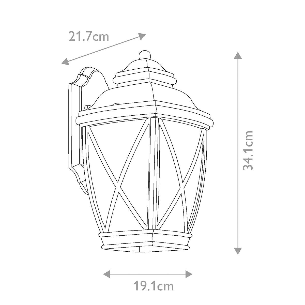 Außen-Wandleuchte Tangier (bronzefarben) 1x - Elstead Lighting