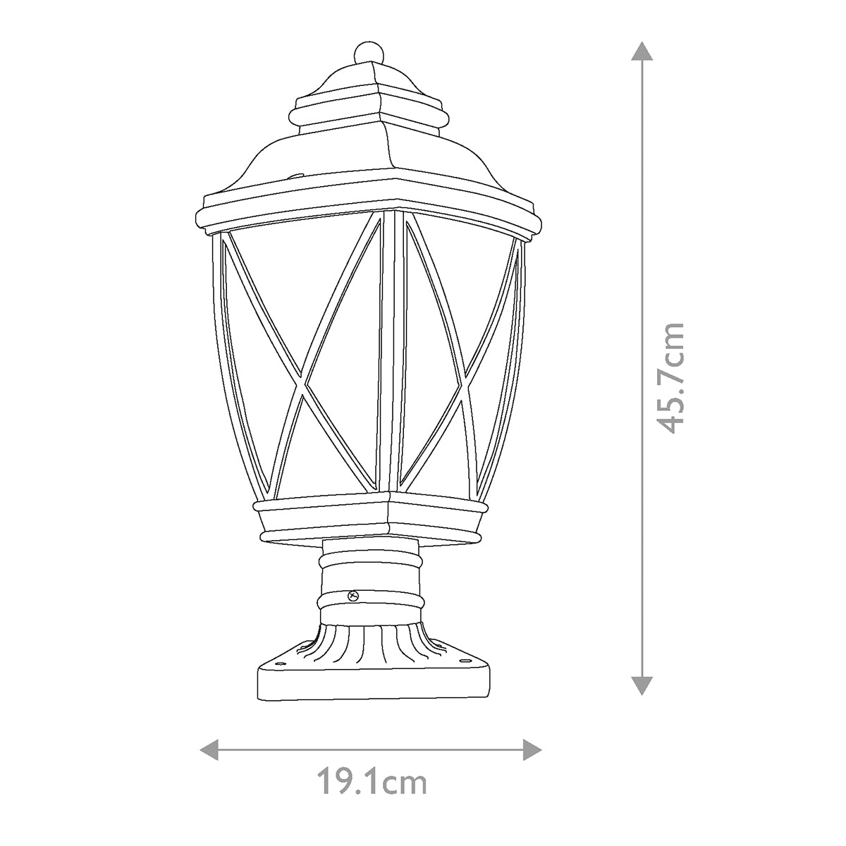 Außen-Sockelleuchte Tangier (bronzefarben) 1x - Elstead Lighting