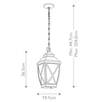 Außen-Pendelleuchte Tangier (bronzefarben) 1x - Elstead Lighting