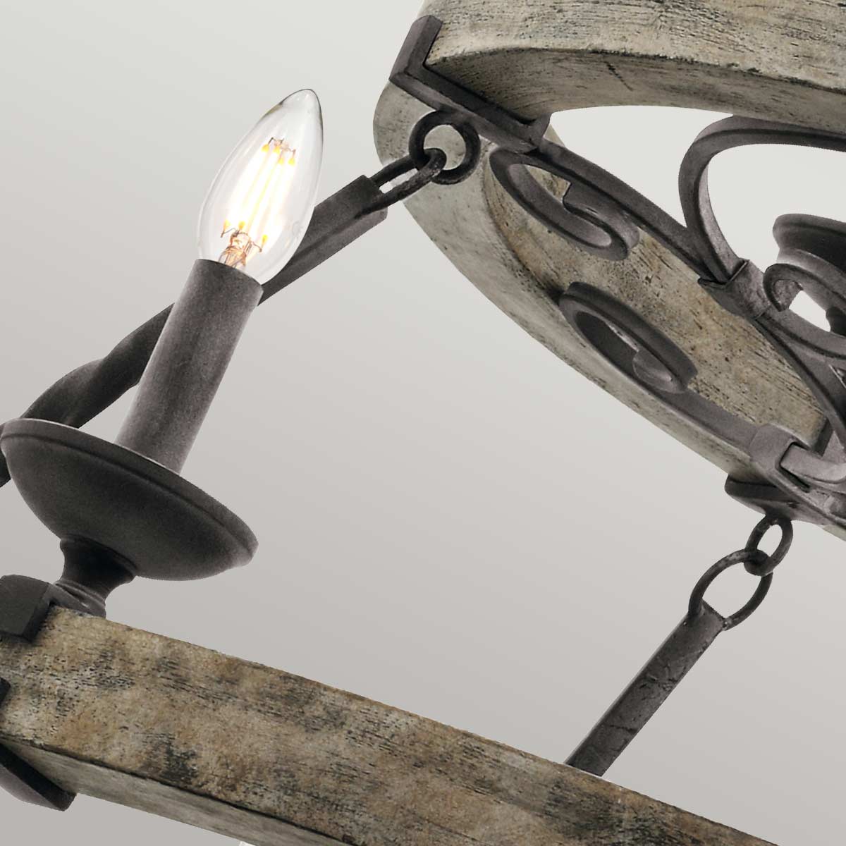 Pendelleuchte Taulbee (zinkfarben) 15x - Elstead Lighting