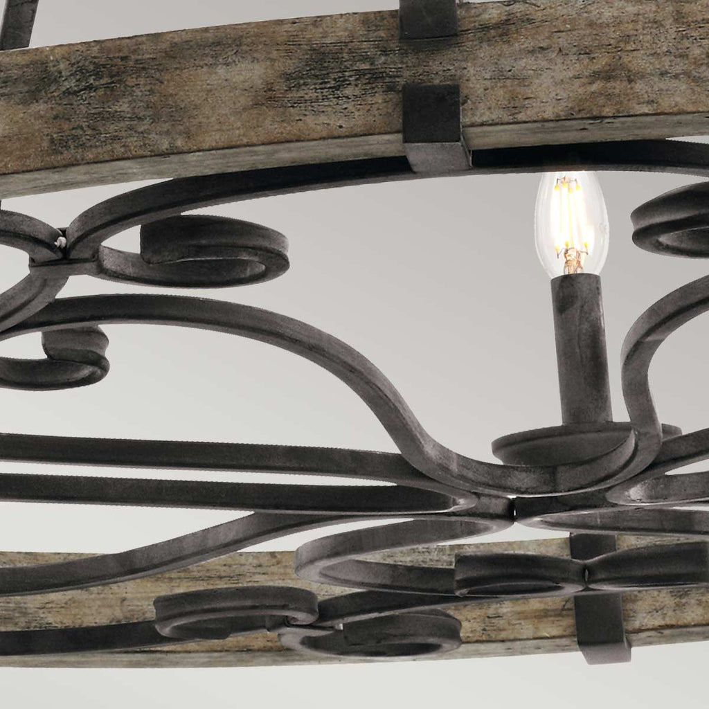 Pendelleuchte Taulbee (zinkfarben) 15x - Elstead Lighting
