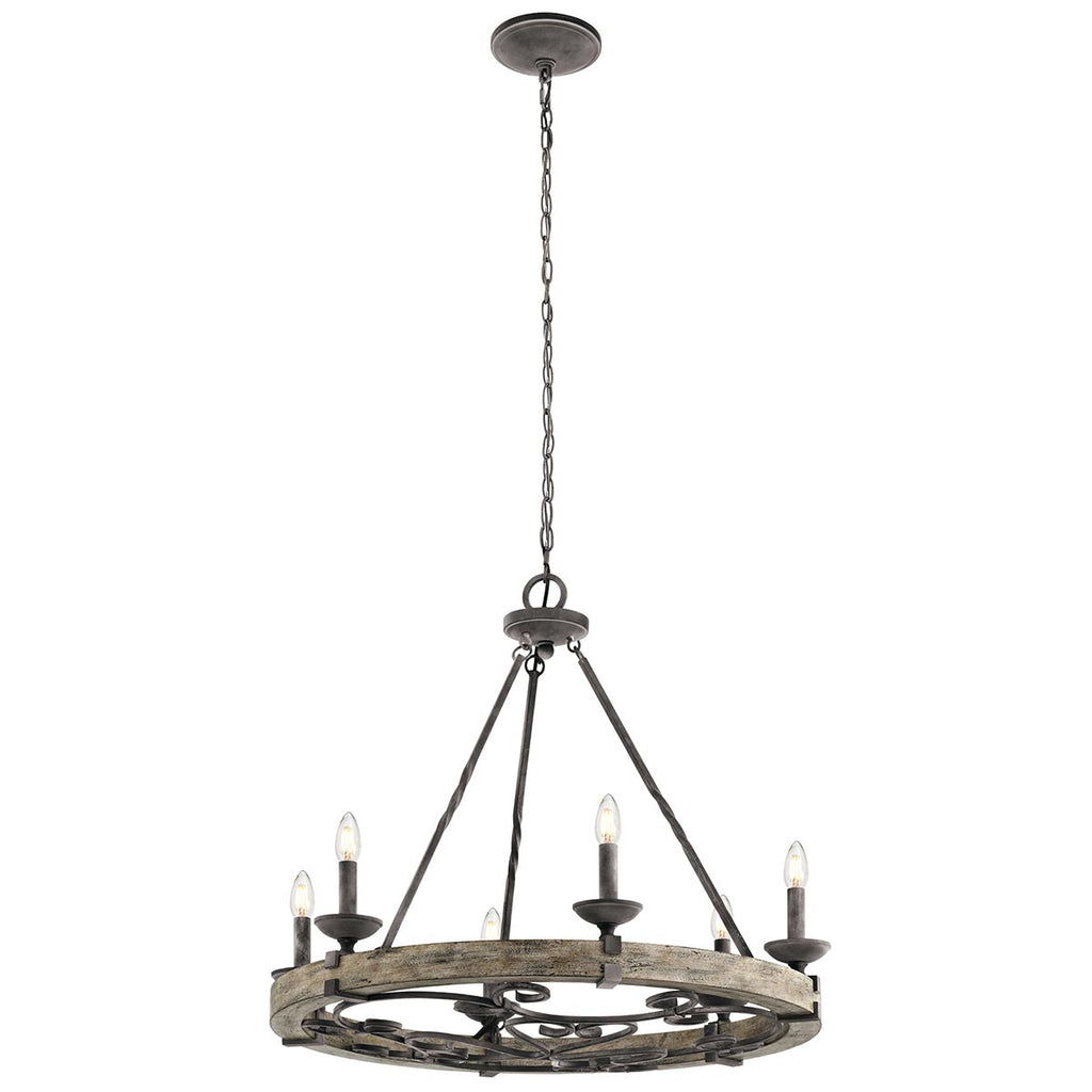 Pendelleuchte Taulbee (zinkfarben) 6x - Elstead Lighting