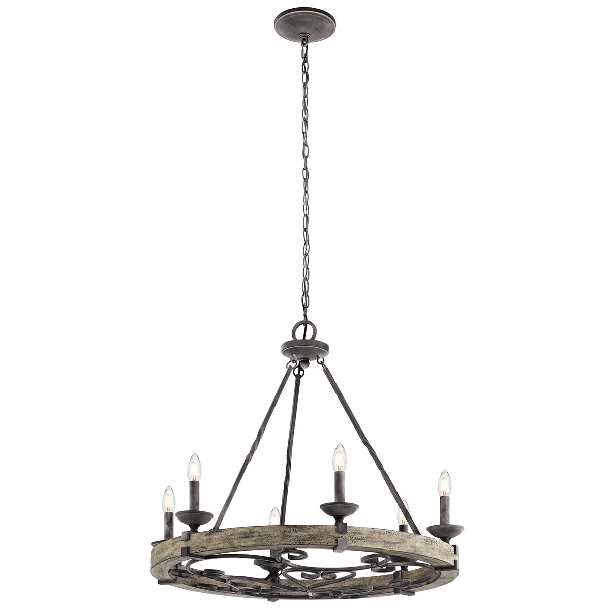 Pendelleuchte Taulbee (zinkfarben) 6x - Elstead Lighting