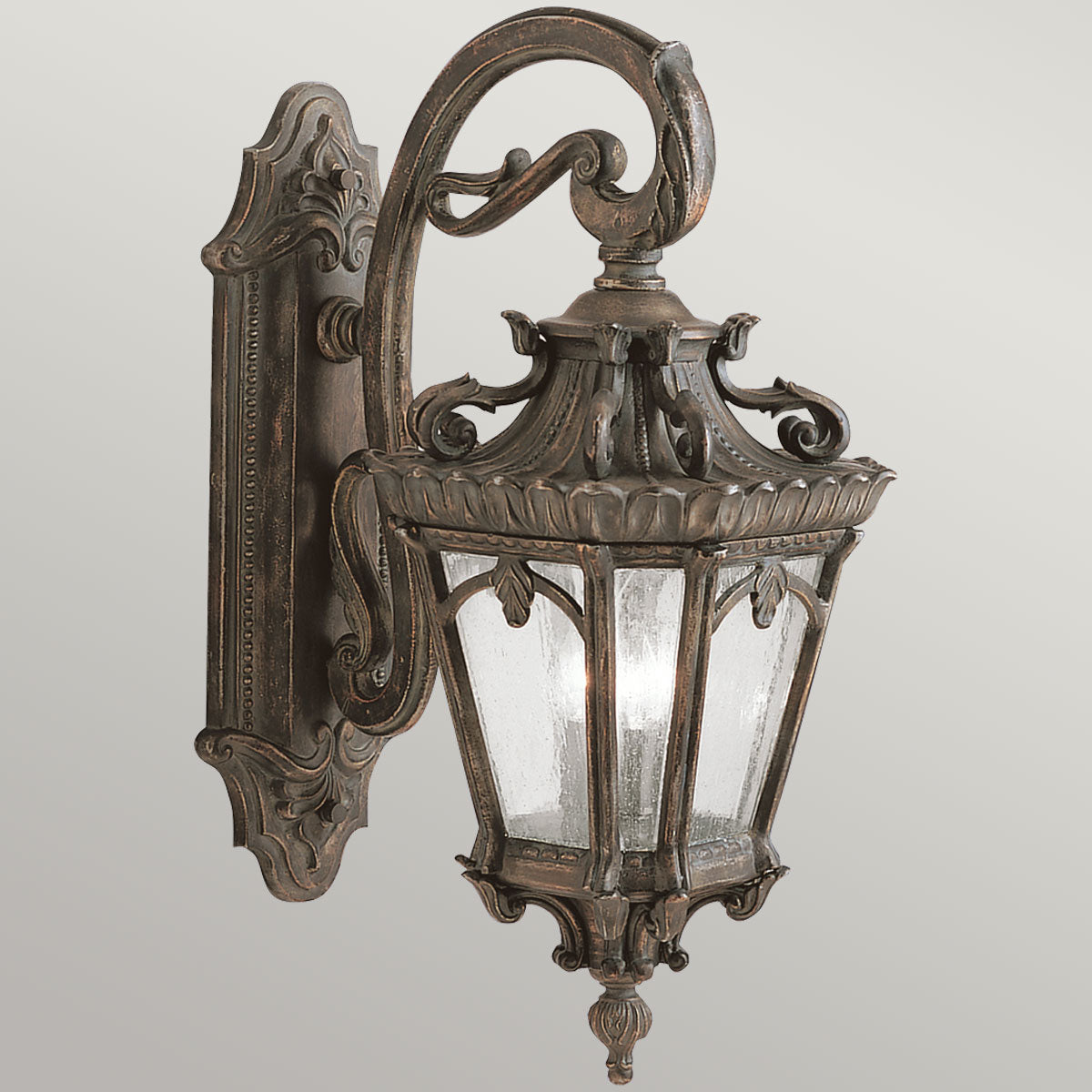 Außen-Wandleuchte Tournai (antik bronzefarbene mit dunkler Patina) 3x - Elstead Lighting