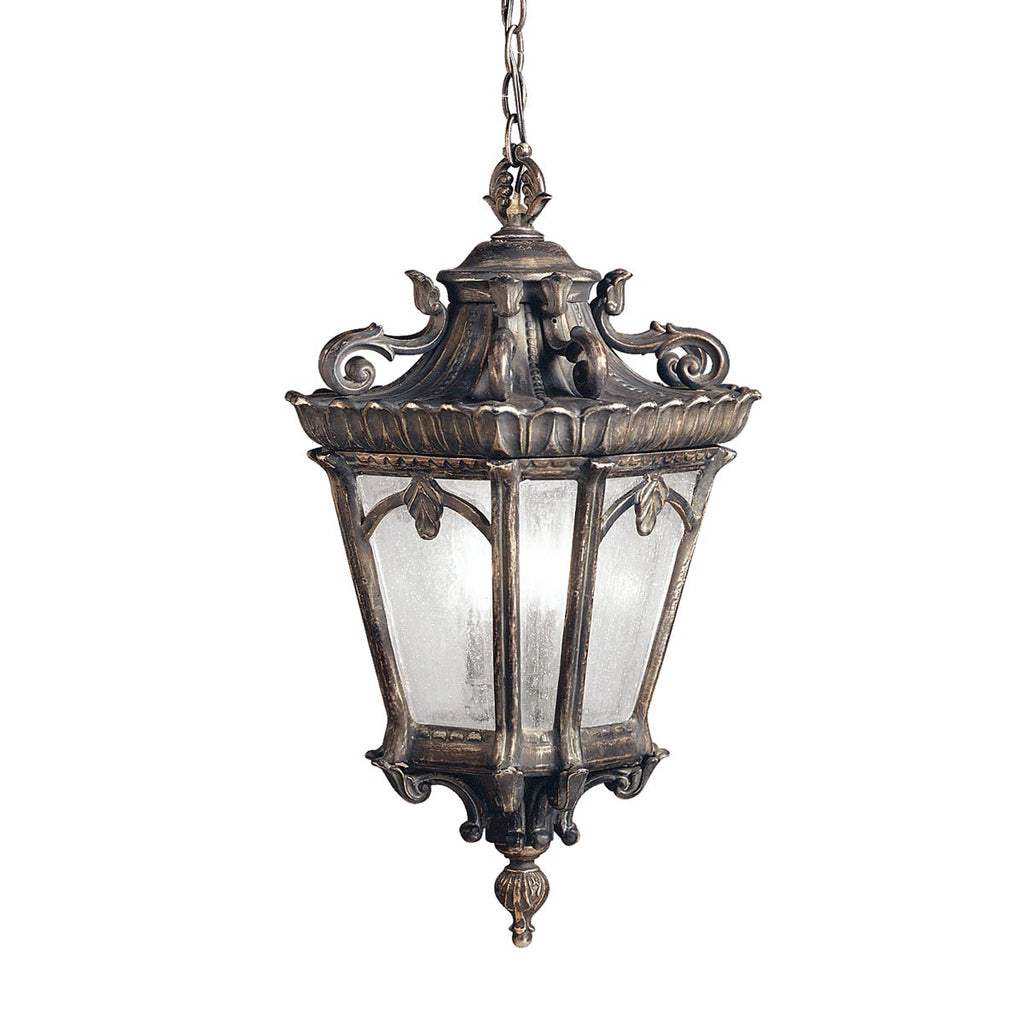Außen-Pendelleuchte Tournai (antik bronzefarbene mit dunkler Patina) 3x - Elstead Lighting