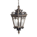 Außen-Pendelleuchte Tournai (antik bronzefarbene mit dunkler Patina) 3x - Elstead Lighting