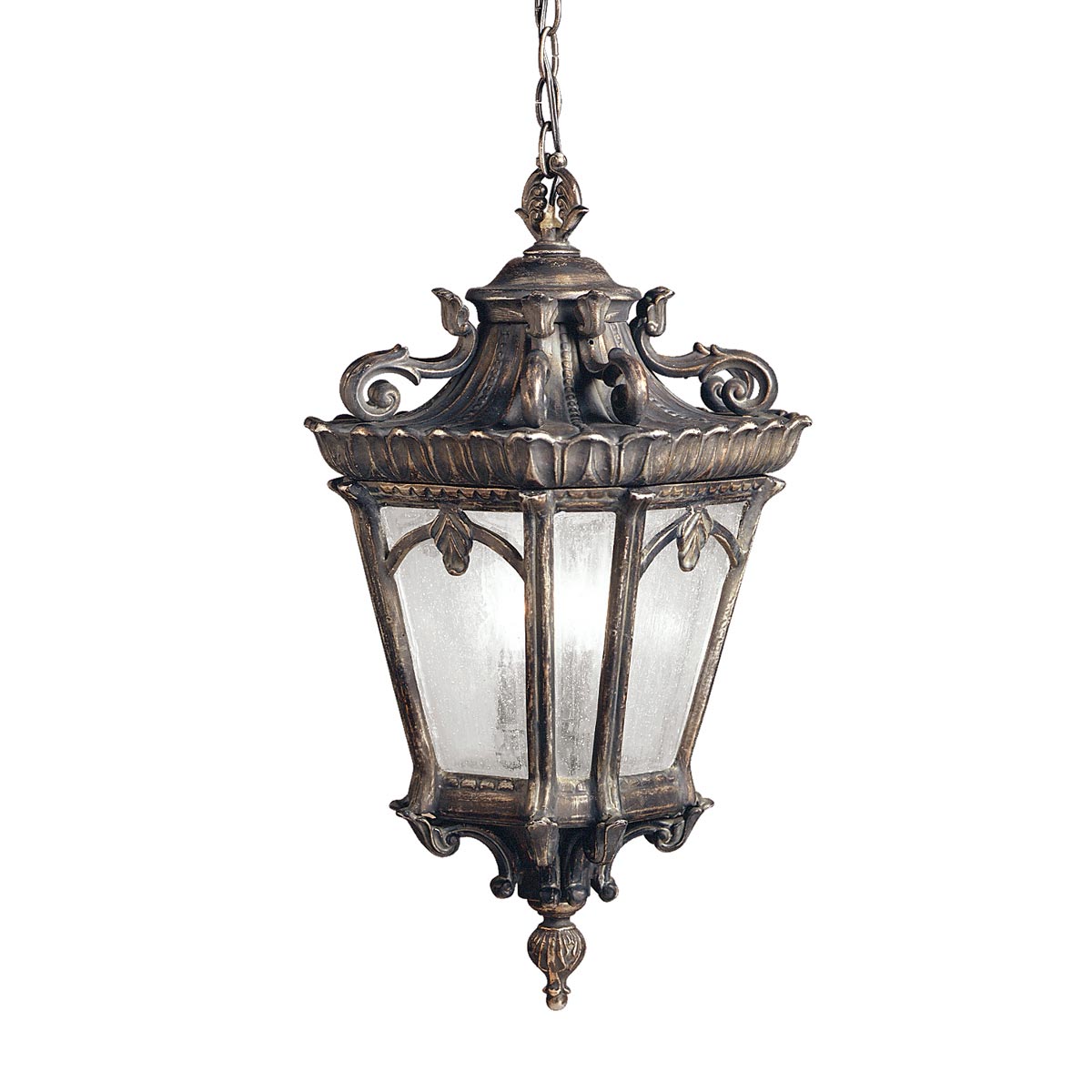 Außen-Pendelleuchte Tournai (antik bronzefarbene mit dunkler Patina) 3x - Elstead Lighting