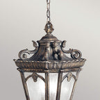 Außen-Pendelleuchte Tournai (antik bronzefarbene mit dunkler Patina) 3x - Elstead Lighting