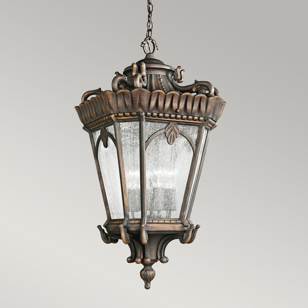 Außen-Pendelleuchte Tournai (antik bronzefarbene mit dunkler Patina) 4x - Elstead Lighting
