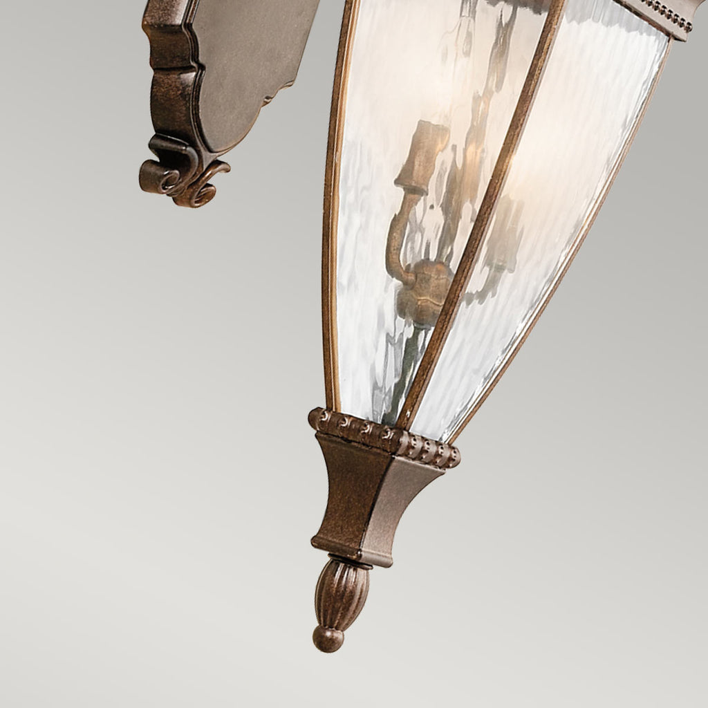 Außen-Wandleuchte Venetian Rain (bronzefarben) 3x - Elstead Lighting