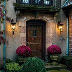 Außen-Wandleuchte Venetian Rain (bronzefarben) 3x - Elstead Lighting