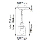 Pendelleuchte Waverly (messingfarben) 1x - Elstead Lighting