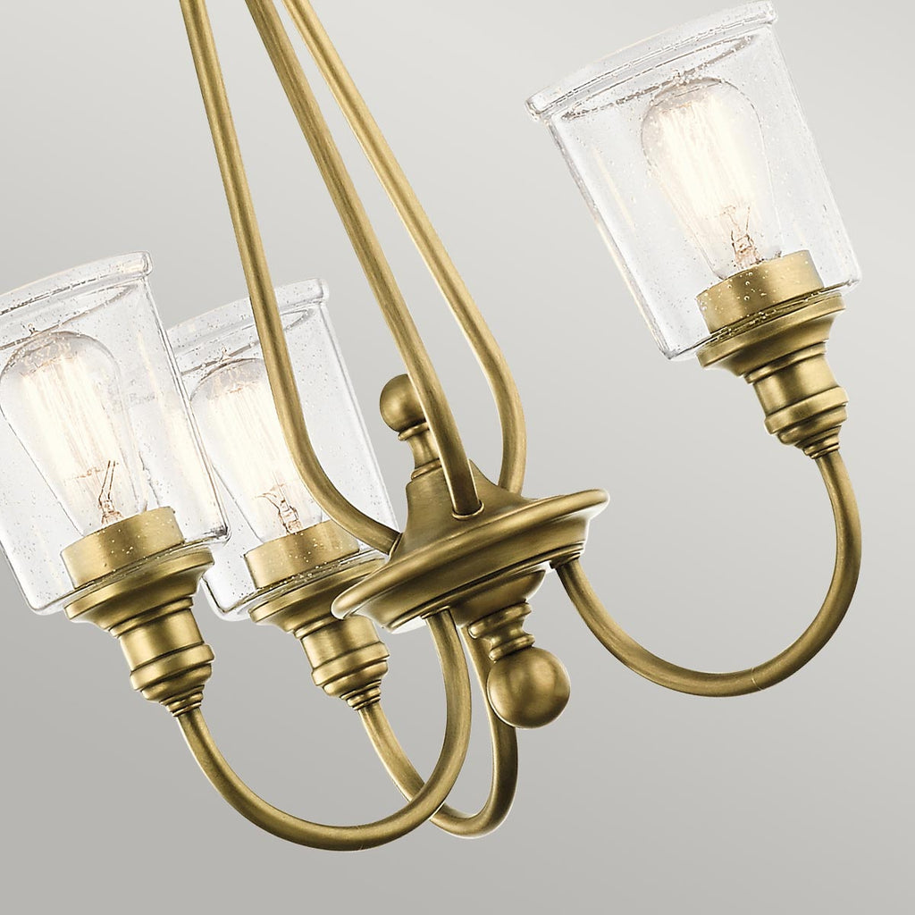 Pendelleuchte Waverly (messingfarben) 3x - Elstead Lighting