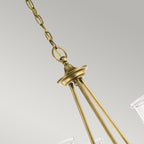 Pendelleuchte Waverly (messingfarben) 3x - Elstead Lighting