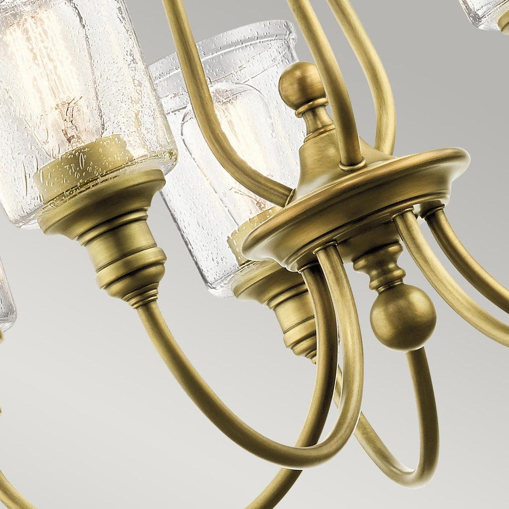 Pendelleuchte Waverly (messingfarben) 5x - Elstead Lighting