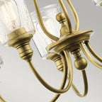Pendelleuchte Waverly (messingfarben) 5x - Elstead Lighting