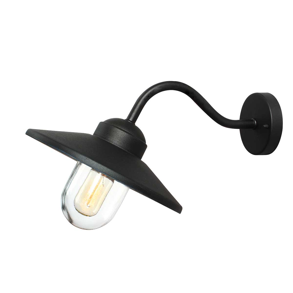 Außen-Wandleuchte Klampenborg (schwarz) 1x - Elstead Lighting