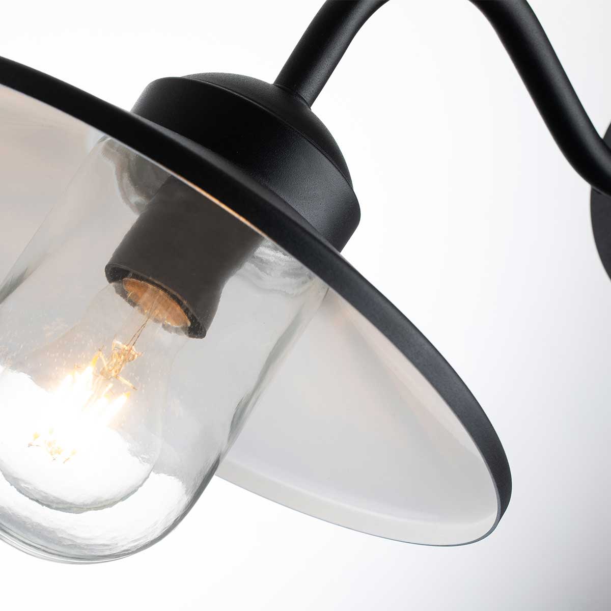 Außen-Wandleuchte Klampenborg (schwarz) 1x - Elstead Lighting