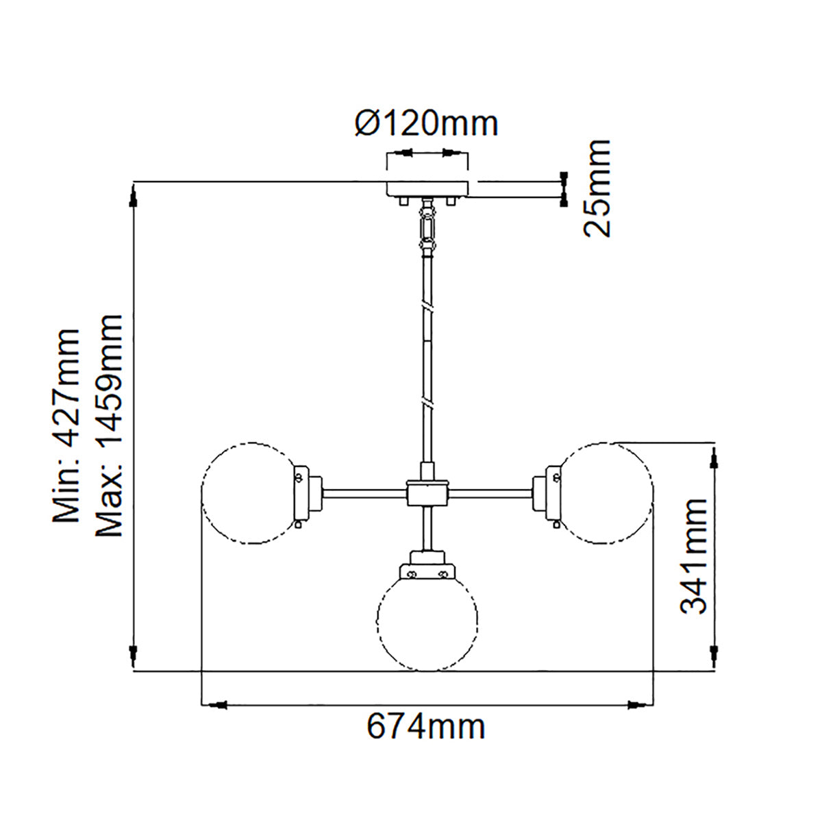 Pendelleuchte Kula (Nickel) 5x - Elstead Lighting