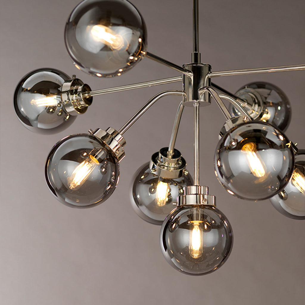 Pendelleuchte Kula (Nickel) 9x - Elstead Lighting