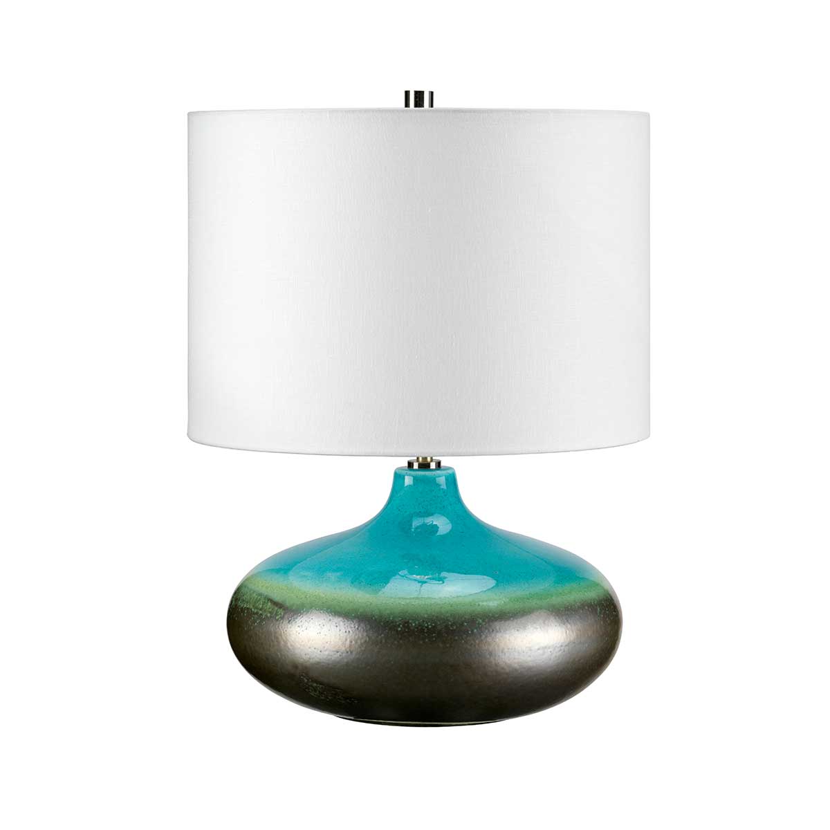 Tischleuchte Laguna (Blau Glas / Duck Egg Blue Shad) 1x - Elstead Lighting