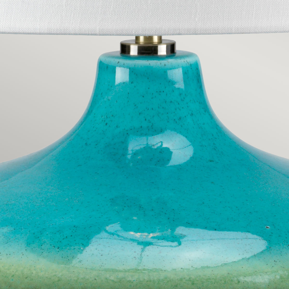 Tischleuchte Laguna (Blau Glas / Duck Egg Blue Shad) 1x - Elstead Lighting