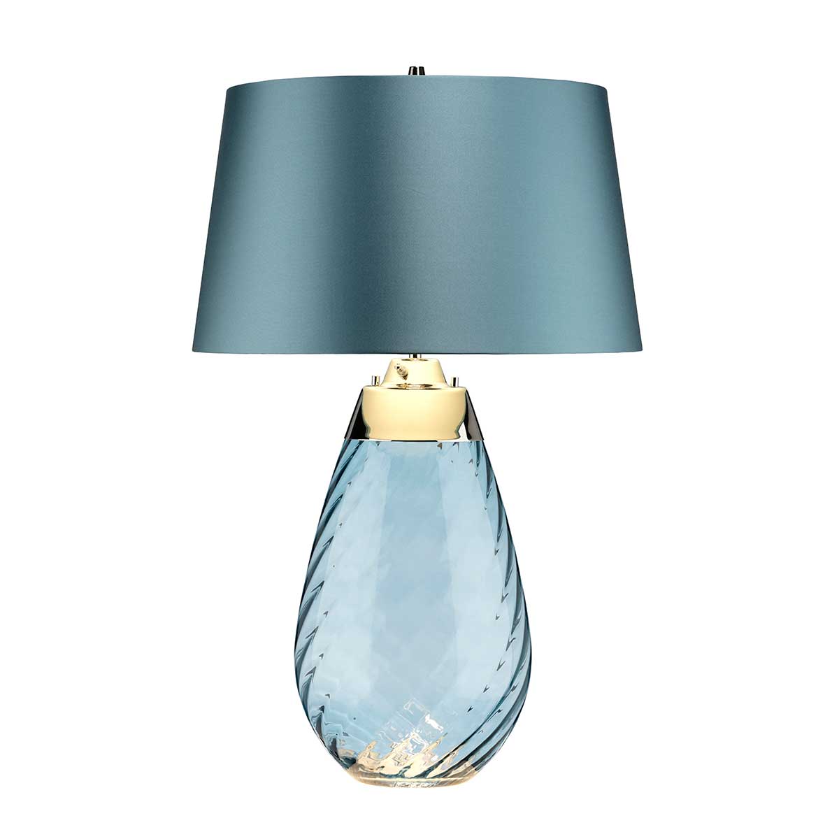 Tischleuchte Lena - Blue (Violett Glas / Heather Shad) 1x - Elstead Lighting