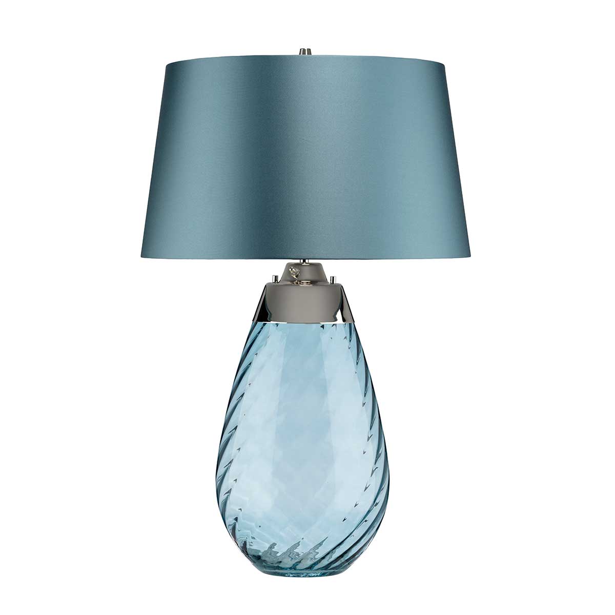 Tischleuchte Lena - Blue (Violett Glas / Heather Shad) 1x - Elstead Lighting