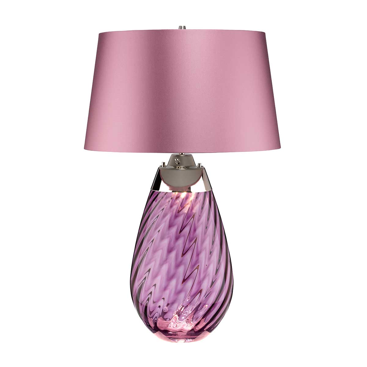 Tischleuchte Lena - Plum (Rauchglas / Slate Shad) 1x - Elstead Lighting