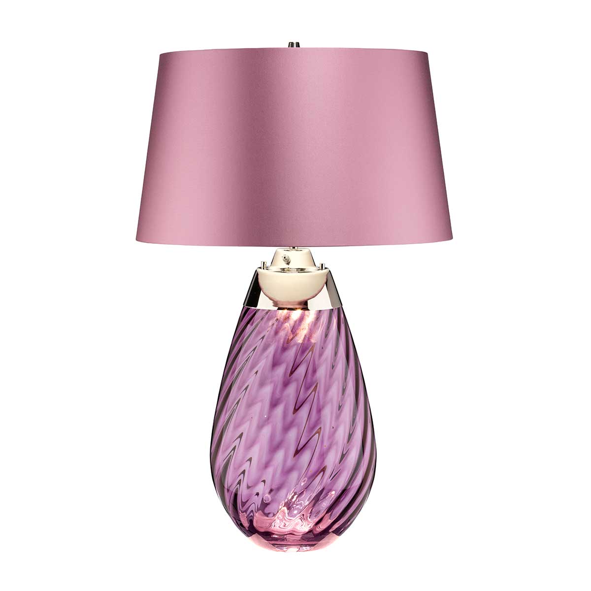 Tischleuchte Lena - Plum (Rauchglas / Slate Shad) 1x - Elstead Lighting