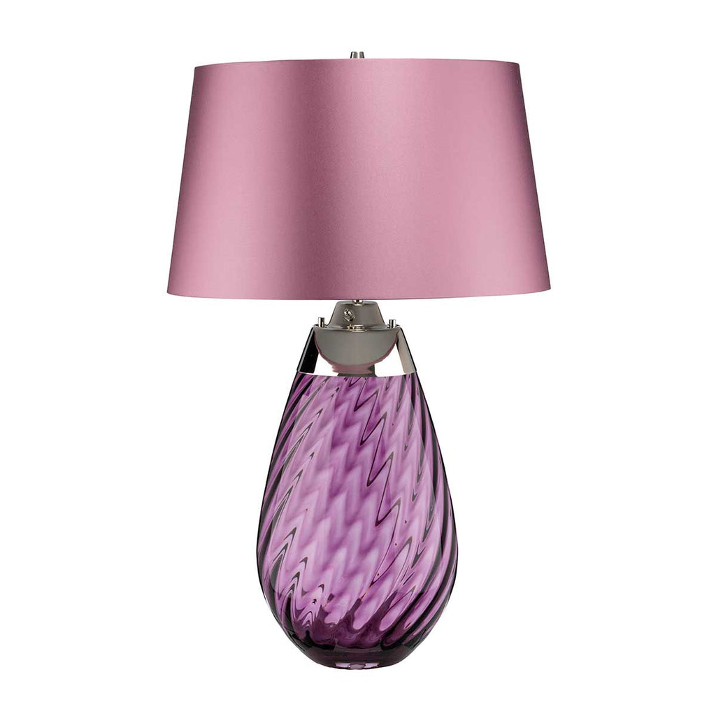 Tischleuchte Lena - Plum (Rauchglas / Slate Shad) 1x - Elstead Lighting