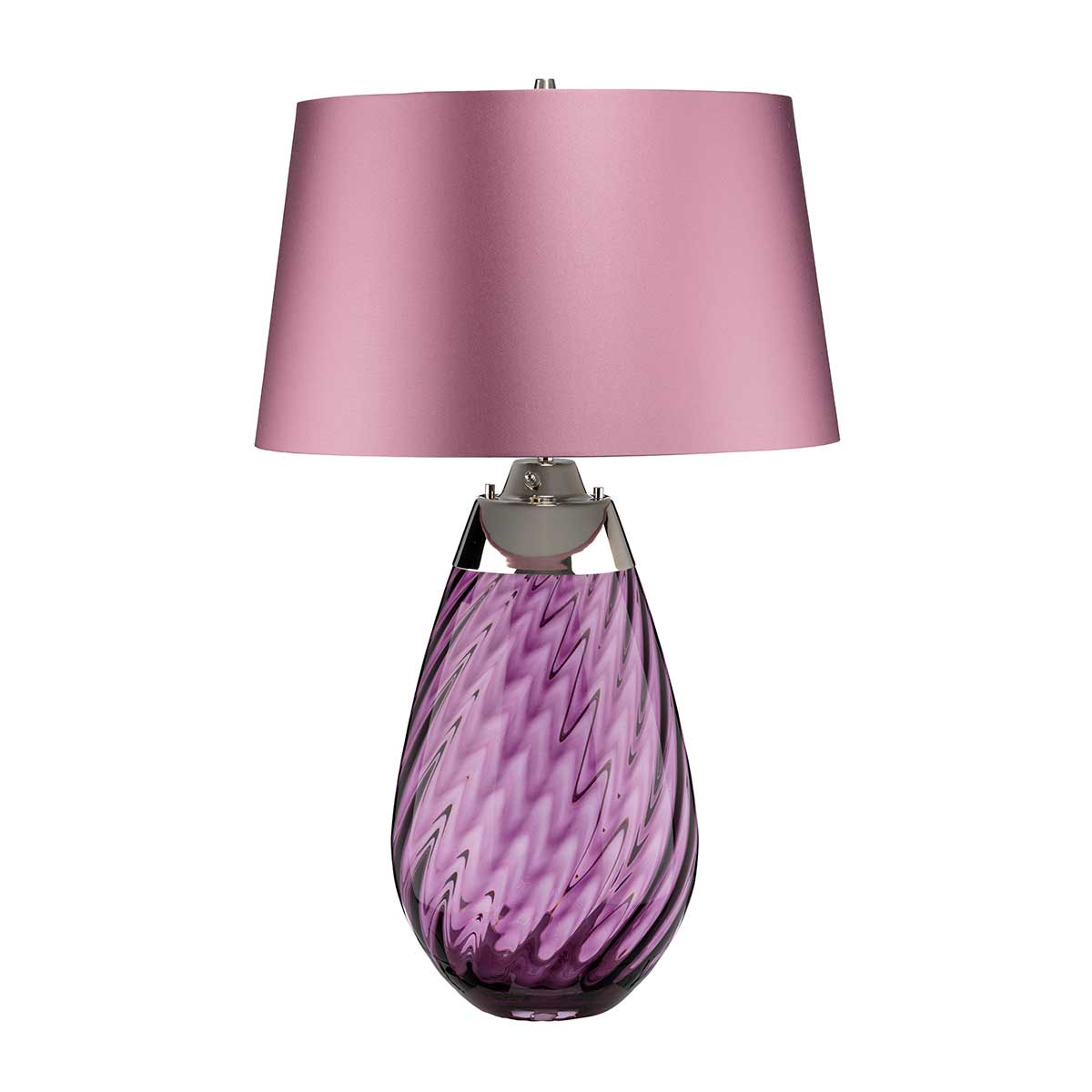 Tischleuchte Lena - Plum (Rauchglas / Slate Shad) 1x - Elstead Lighting