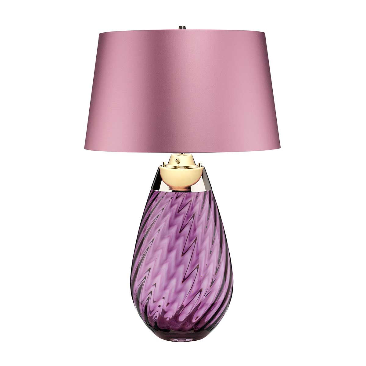 Tischleuchte Lena - Plum (Rauchglas / Slate Shad) 1x - Elstead Lighting