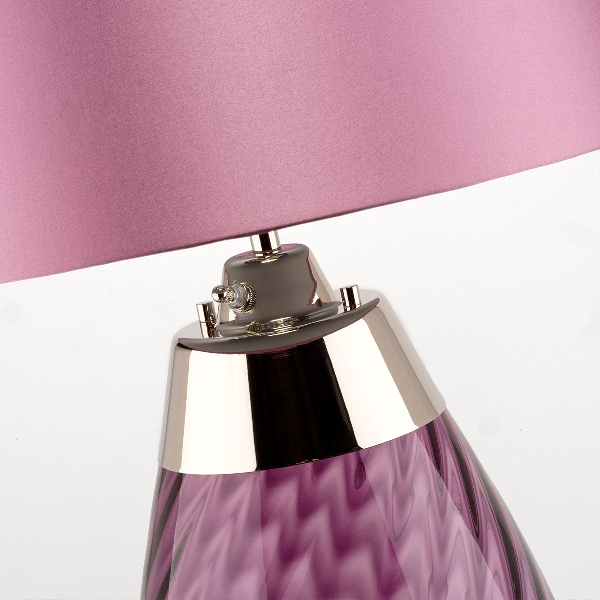 Tischleuchte Lena - Plum (Rauchglas / Slate Shad) 1x - Elstead Lighting