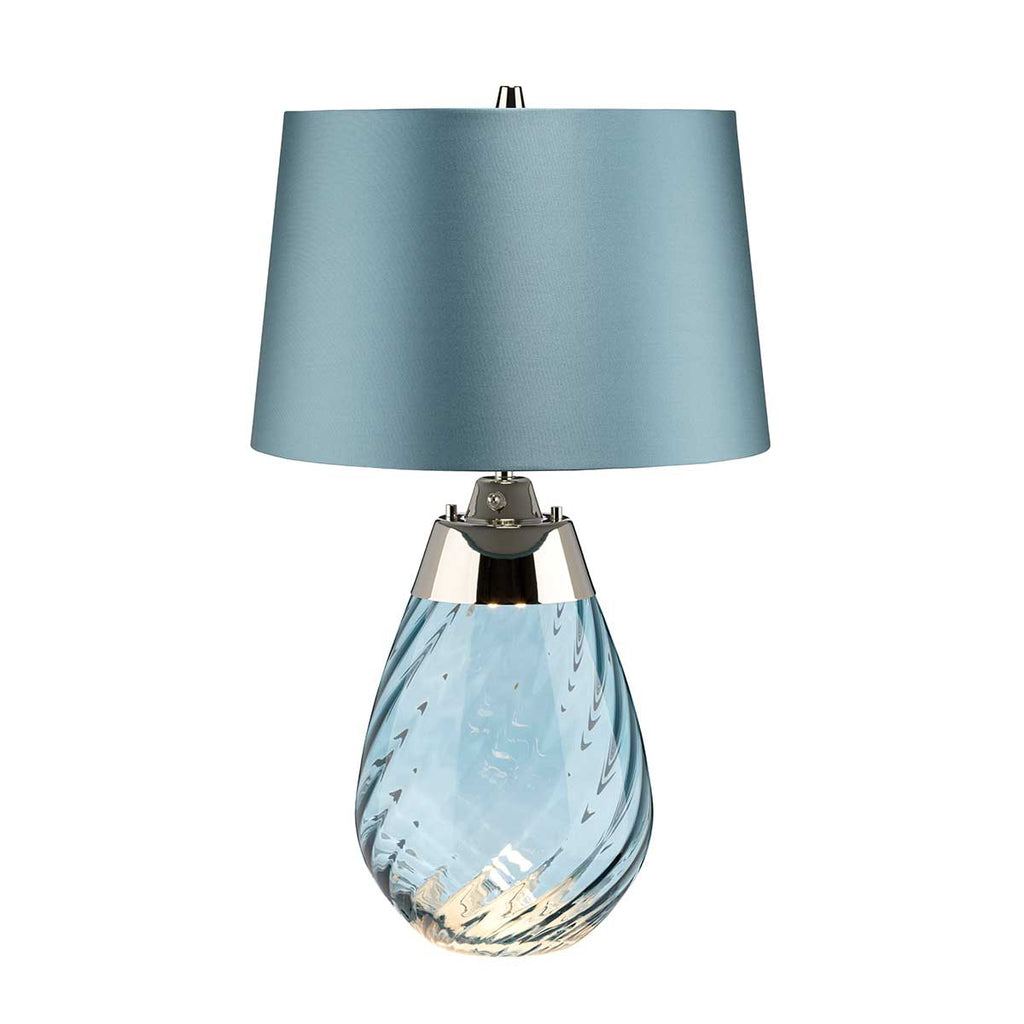 Tischleuchte Lena - Blue (Violett Glas / Heather Shad) 1x - Elstead Lighting