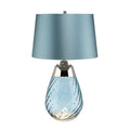 Tischleuchte Lena - Blue (Violett Glas / Heather Shad) 1x - Elstead Lighting