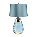 Tischleuchte Lena - Blue (Violett Glas / Heather Shad) 1x - Elstead Lighting