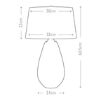 Tischleuchte Lena - Plum (Rauchglas) 1x - Elstead Lighting
