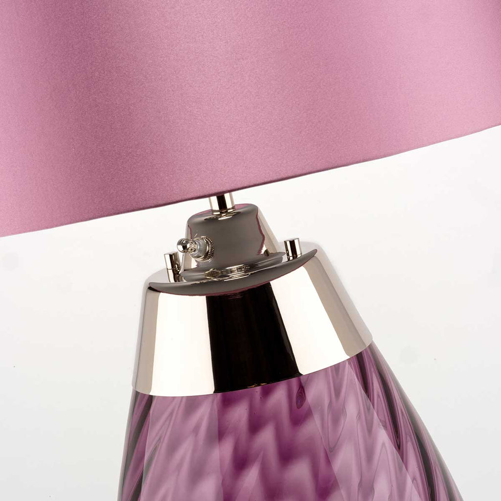 Tischleuchte Lena - Plum (Rauchglas) 1x - Elstead Lighting