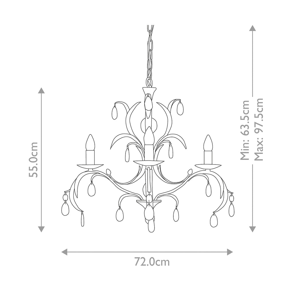 Pendelleuchte Lily (bronzefarben) 3x - Elstead Lighting