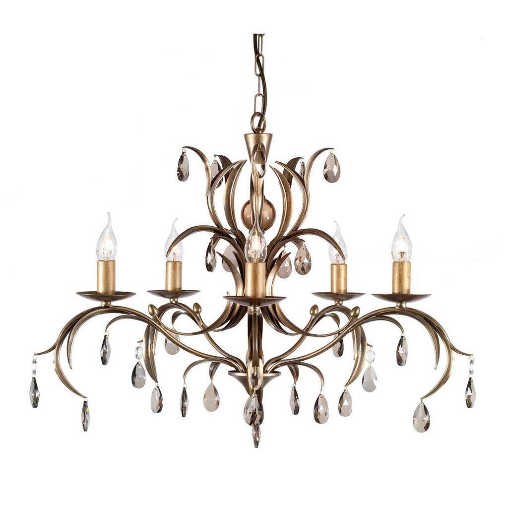 Pendelleuchte Lily (bronzefarben) 5x - Elstead Lighting