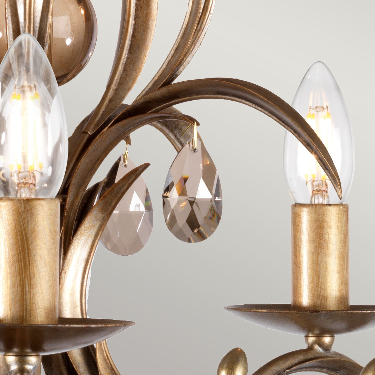 Pendelleuchte Lily (bronzefarben) 5x - Elstead Lighting