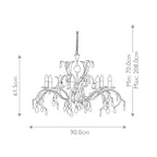 Pendelleuchte Lily (bronzefarben) 8x - Elstead Lighting