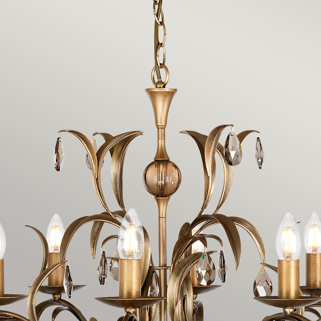 Pendelleuchte Lily (bronzefarben) 8x - Elstead Lighting
