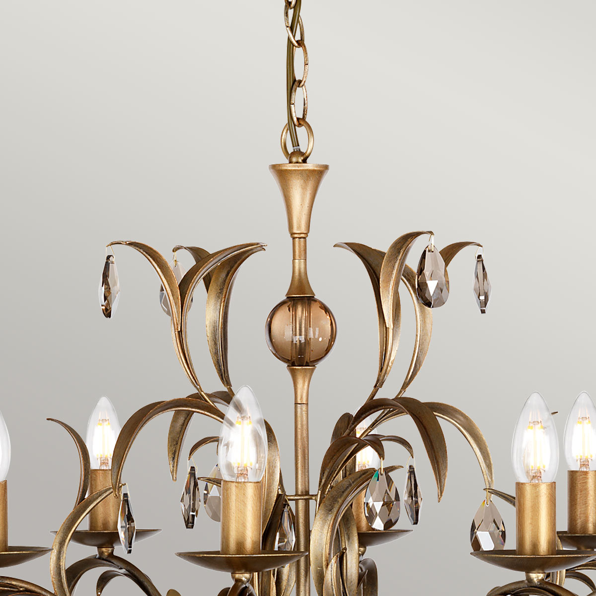 Pendelleuchte Lily (bronzefarben) 8x - Elstead Lighting